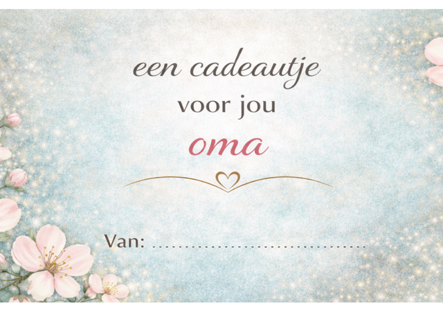 Cadeautje voor oma