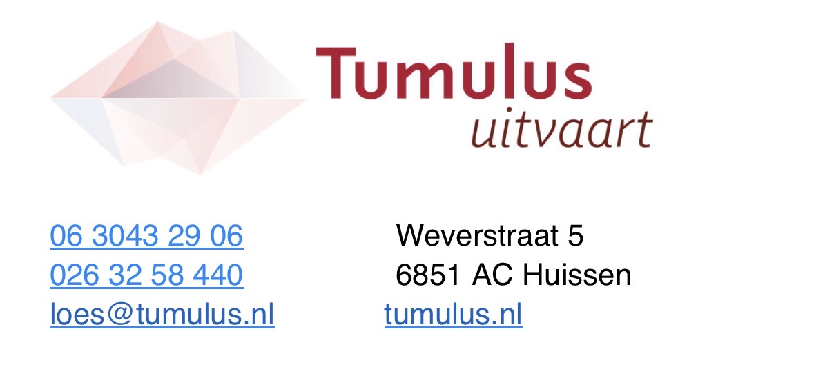 Samenwerking met Tumulus Uitvaartzorg